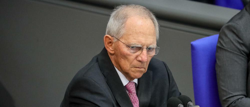 Wolfgang Schäuble rügte die AfD-Fraktion.