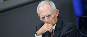 Kein Freund von Plakaten im Bundestag: Wolfgang Schäuble