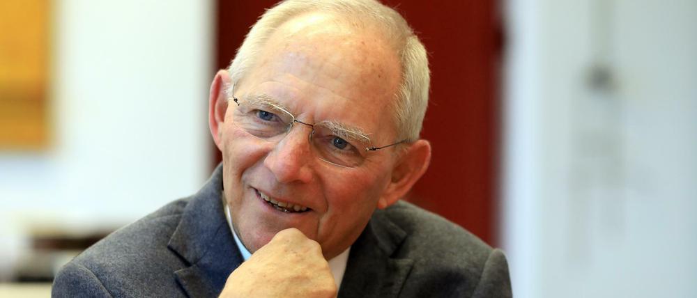 Bundestagspräsident Wolfgang Schäuble (CDU) im Tagesspiegel-Interview. 