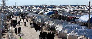 Blick auf ein Camp in Syrien (Archivbild) 
