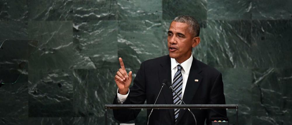 Barack Obama vor den Vereinten Nationen.