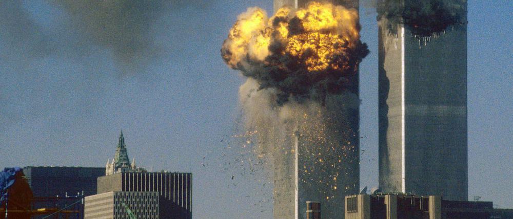 Das Attentat auf das World Trade Center in New York am 11. September 2001. 