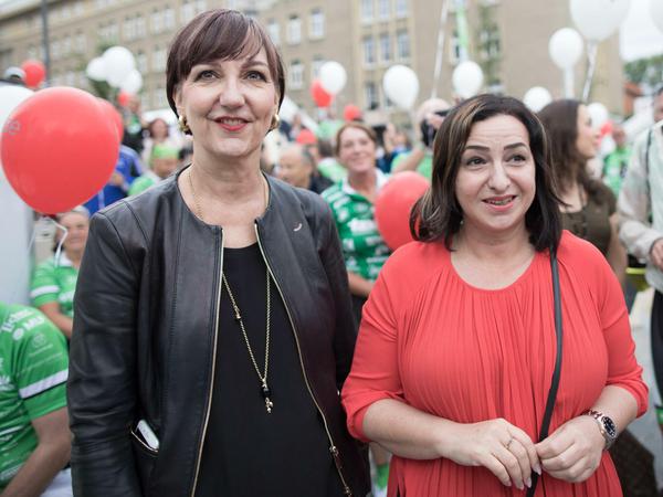 Vivantes-Vorsitzende Andrea Grebe und die Senatorin für Gesundheit Dilek Kolat (SPD).