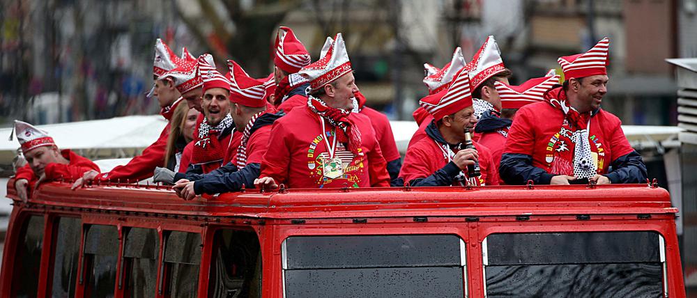 Feierbiester. An Karneval haben die Fußballer des 1. FC Köln traditionell schon was vor.