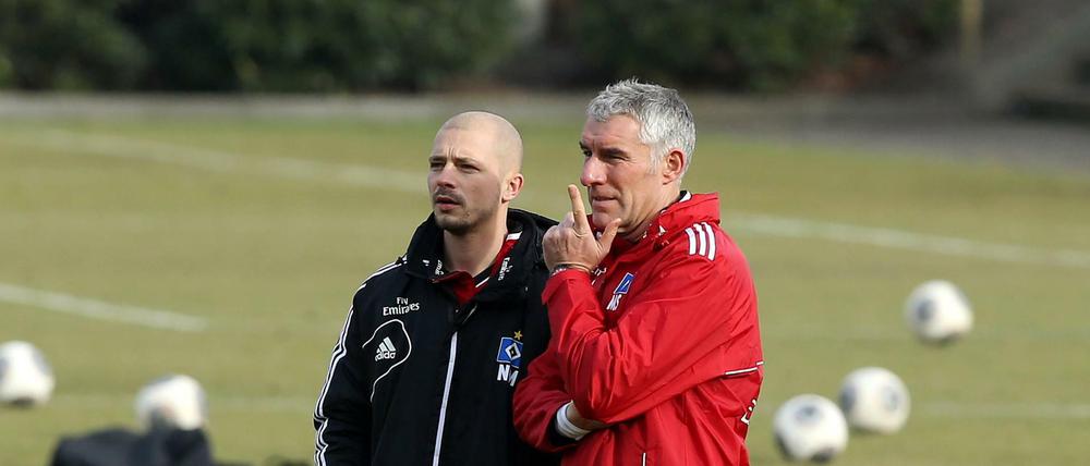 Unter Mirko Slomka (rechts) arbeitete Nestor El Maestro schon als Assistent in der Bundesliga. 