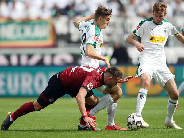 Nürnberg stolpert zurück in die Zweite Liga. Gegen Gladbach war am Samstag nichts zu holen für die Clubberer.