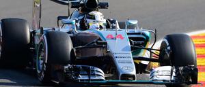 Lewis Hamilton im Mercedes. 