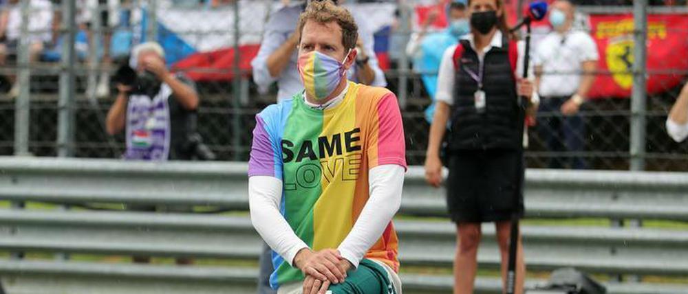 Shirt des Anstoßes. Nicht nur für Sebastian Vettel, sondern die Formel-1-Kommissare.