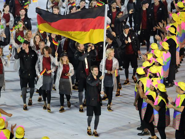 Bei den Olympischen Spielen in Rio trug Timo Boll die deutsche Fahne. 