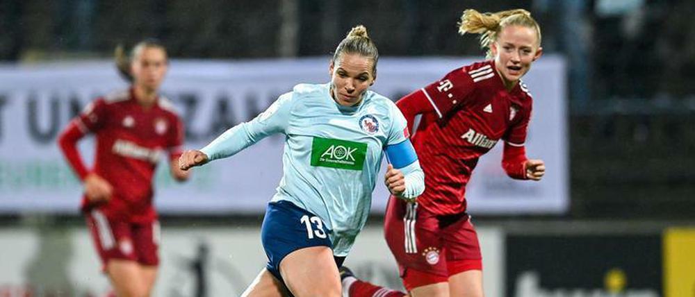Gegen den FC Bayern waren Isabel Kerschowski und ihrer Potsdamer Kolleginnen nahe dran Sieg.