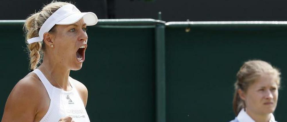 Geht doch! Angelique Kerber steht in Wimbledon im Achtelfinale.