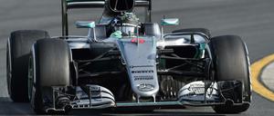 Nico Rosberg im Mercedes.