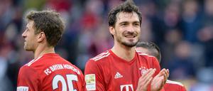 Wieder glücklich. Thomas Müller (l.) und Mats Hummels hatten nach dem 6:0-Sieg wieder was zu lachen. 