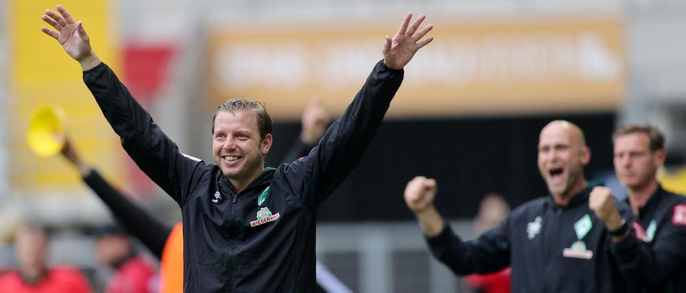 Bremens Trainer Florian Kohfeldt feierte einen wichtigen Sieg.