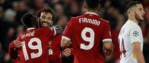 Drei für fünf. Sadio Mane, Mohamed Salah und Roberto Firmino teilten die Treffer für Liverpool unter sich auf.