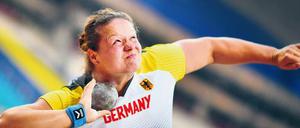 Volle Kraft voraus: Christina Schwanitz ist Deutschlands beste Kugelstoßerin.
