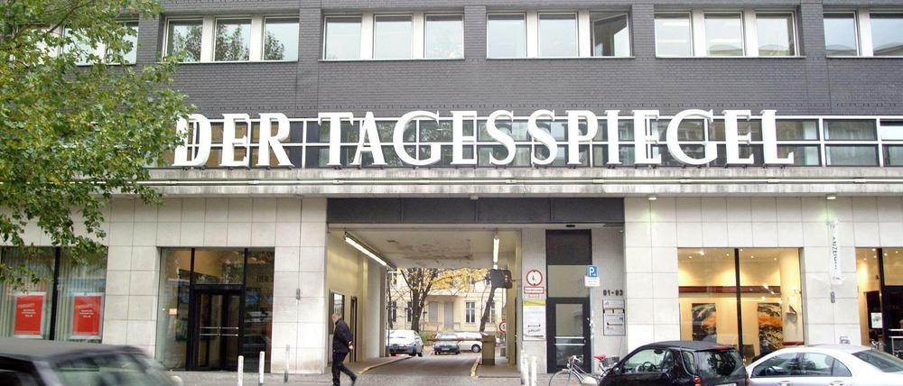 Hier war auch Ernst Podeswa lange tätig. Das Gebäude der Zeitung "Der Tagesspiegel" in der Potsdamer Straße in Berlin. 