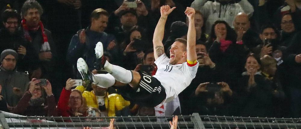 Heldenhafter Auftritt zum Abschied: Lukas Podolski.
