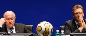 Fifa-Präsident Joseph S. Blatter und Jerome Valcke (r.).
