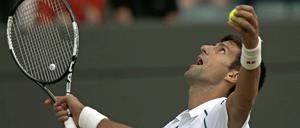 Novak Djokovic hatte gegen den Südafrikaner Kevin Anderson über zwei Tage viel Mühe.