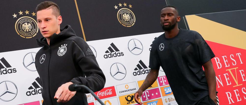 Zwei Vertreter der selbst ernannten "Kanaken" in der Nationalmannschaft: Julian Draxler und Antonio Rüdiger.