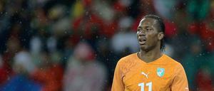 Didier Drogba, der Ivorer, Mann von der Elfenbeinküste (Cote d'Ivoire).