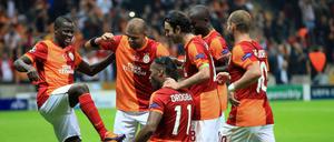 Der Chef hält Hof. Didier Drogba ist bei Galatasaray nicht nur Sturmführer.