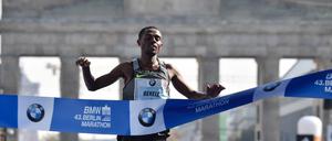 Kenenisa Bekele lief die zweitschnellste jemals beim Berlin-Marathon gelaufene Zeit.