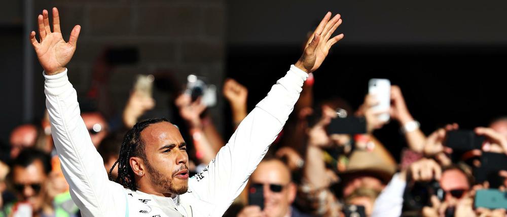Lewis Hamilton genügte am Sonntag beim Großen Preis der USA in Austin ein zweiter Platz zum WM-Titel.
