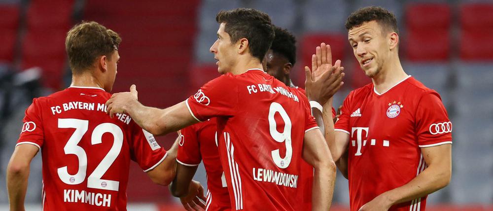 Rote Freude: Bayern München steht im Pokalfinale.