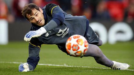 Spanische Legende. Iker Casillas, Weltmeistertorhüter von 2010, der inzwischen für den FC Porto Bälle hält.