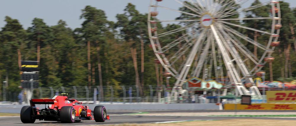 Abgefahren. Sebastian Vettel ist der Favorit am Hockenheimring.