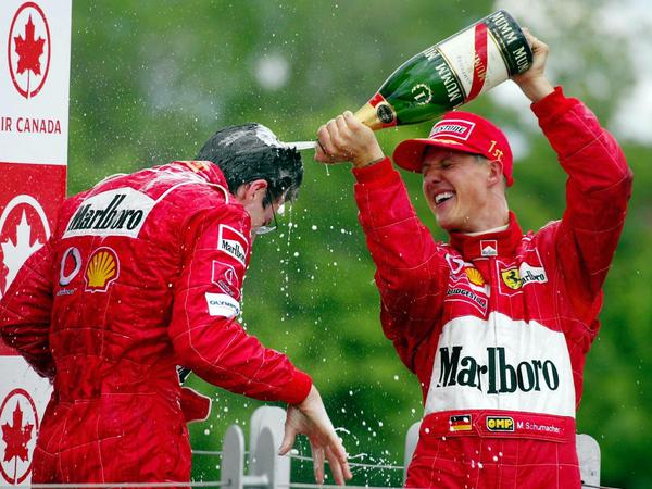 Aus alten Zeiten. Michael Schumacher gewann zwischen 2000 und 2004 den Titel.