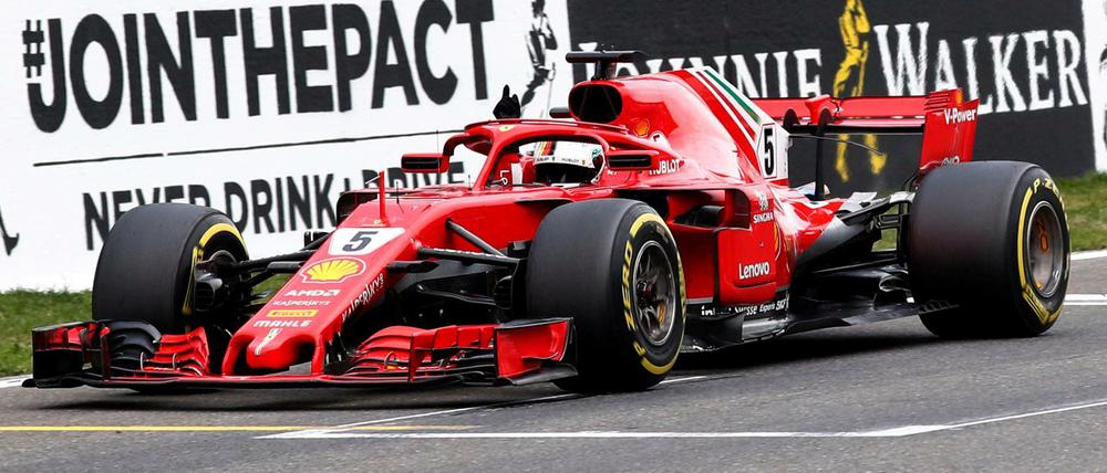 Sebastian Vettel war am Ende beim Großen Preis von Belgien ganz vorne.