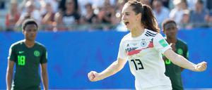 Torjägerin. Bei der WM traf Sara Däbritz, 24, drei Mal und zählte zu den stärksten deutschen Spielerinnen.