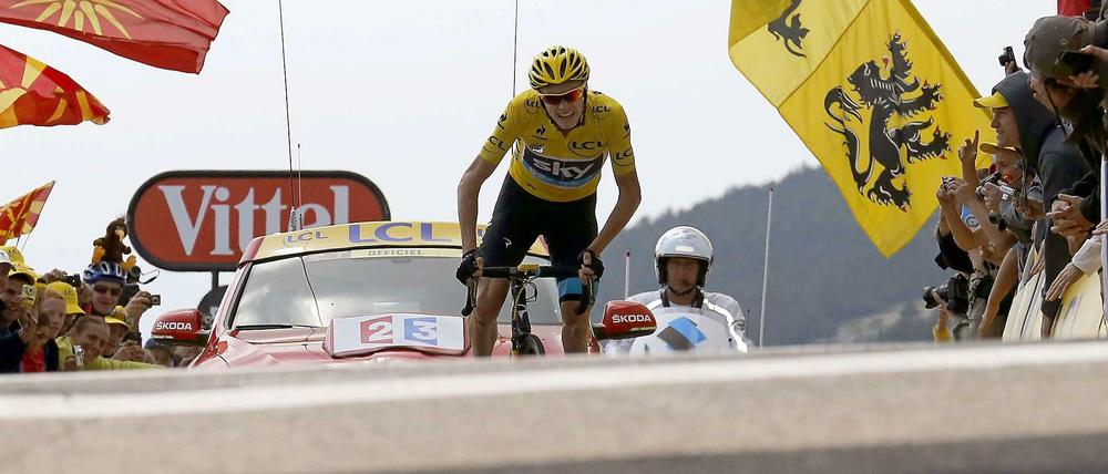 Da zieht was auf am Horizont: Chris Froome, Sieger der Tour de France 2013, muss sich mit Doping-Spekulationen auseinandersetzen. Ob er mit Aicar gedopt hat, wird man aber wohl erst in einigen Jahren prüfen.