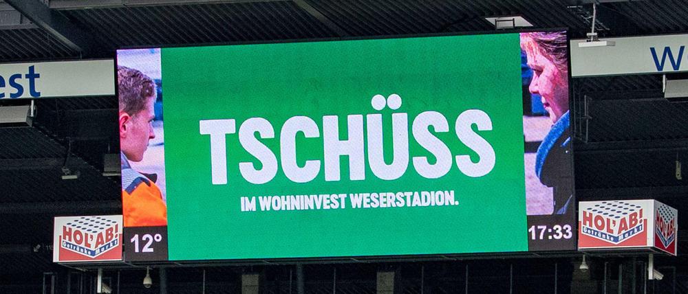Tschüss und Auf Wiedersehen? Wie lange braucht Werder Bremen diesmal, um in die Fußball-Bundesliga zurückzukehren.
