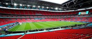 Im Wembley-Stadion geht es am Dienstag um den Einzug ins EM-Viertelfinale. 