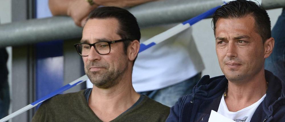 Neue Führung: Manager Michael Preetz (links) und Ante Covic arbeiten an der Hertha der Zukunft.