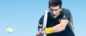 Bester Spieler 2012? Wie im Vorjahr wird Novak Djokovic am Jahresende auf Platz eins der Weltrangliste stehen – unabhängig davon, wie der Serbe beim ATP-Saisonfinale in London abschneidet. Foto: dapd