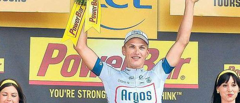 Strahlemann. Marcel Kittel gewann am Donnerstag die zwölfte Etappe der Tour de France – es war bereits der fünfte deutsche Etappensieg in diesem Jahr.