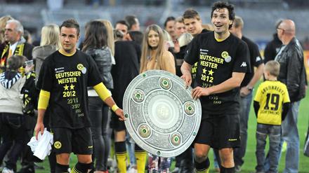 Hauptsache Titel? Mario Götze (links) und Mats Hummels zu erfolgreichen Zeiten in Dortmund.