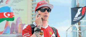 In der Warteschleife. Ob Räikkönen bei Ferrari bleibt, ist unsicher. 