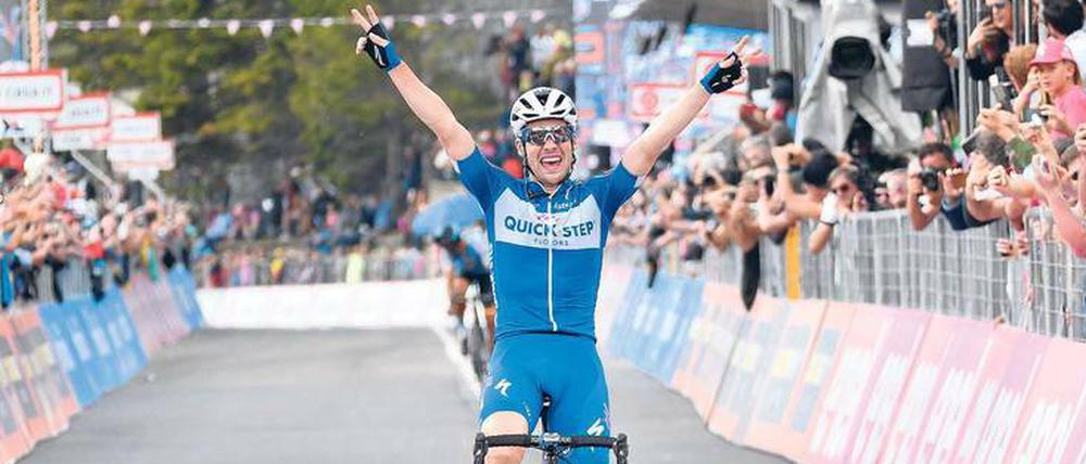 Maximilian Schachmann, 24, wurde in Hohenschönhausen geboren und lebt mittlerweile in Köpenick. Beim Giro d’Italia 2018 trug er anfangs das Weiße Trikot des besten Nachwuchsfahrers und belegte am Ende im Gesamtklassement den 31. Platz. 