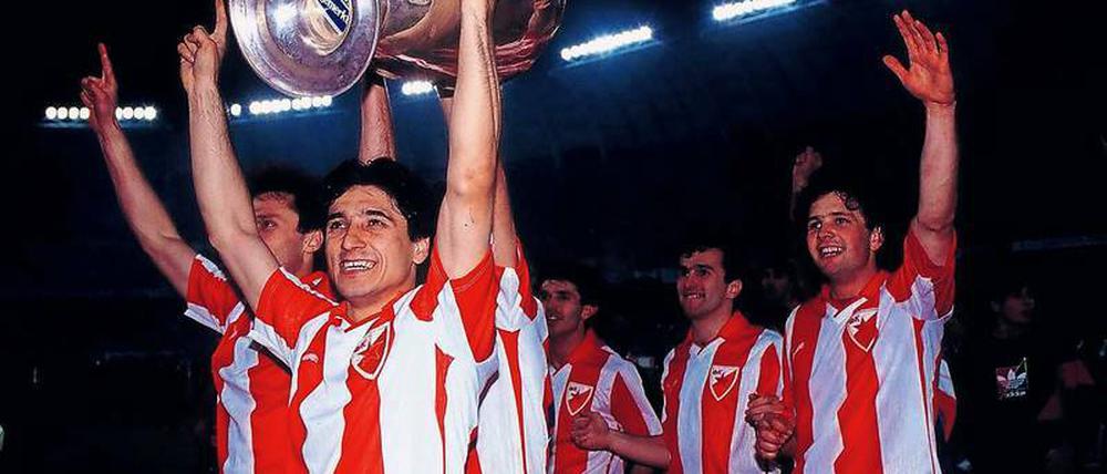 Das Höchste im Klub-Fußball. Darko Pancev gewann mit Roter Stern Belgrad 1991 den Europapokal der Landesmeister. So etwas hält er heute für unmöglich. 