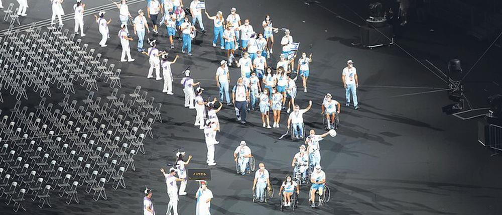 Paralympisches Urgestein. Die Mannschaft von Israel bei der Eröffnungsfeier.