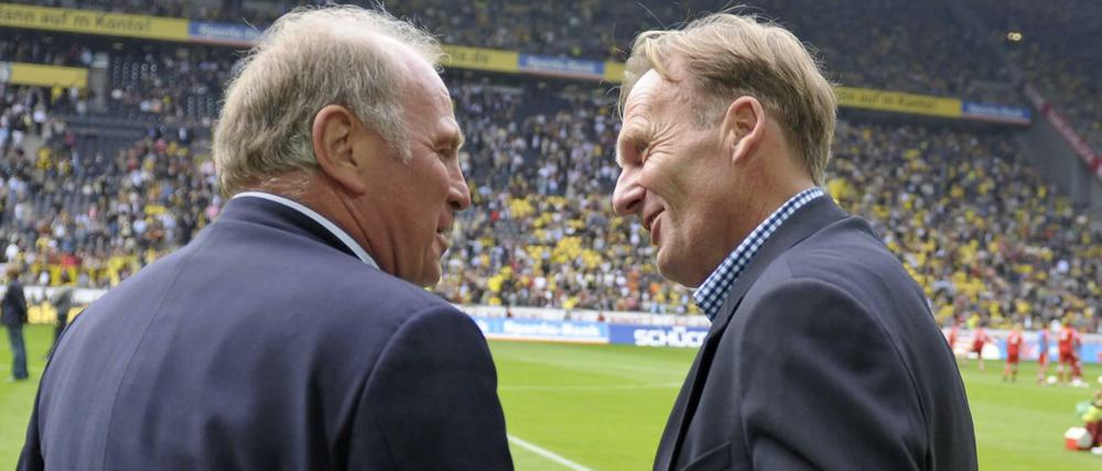 Wie lange noch? BVB-Geschäftsführer Hans-Joachim Watzke weiß nichts vom möglichen Rücktritt Uli Hoeneß'.