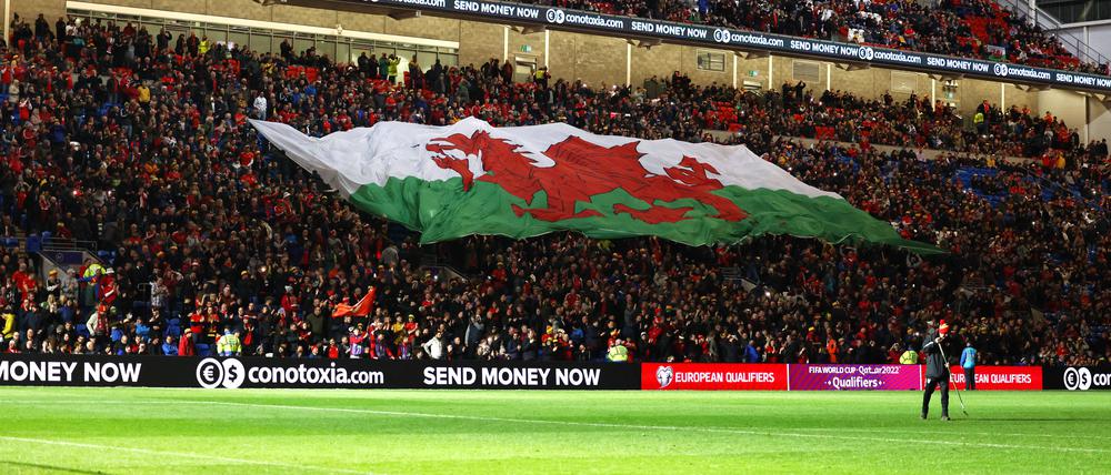 Im Stadion von Cardiff will sich Wales den Traum von der ersten WM-Teilnahme seit 64 Jahren erfüllen.
