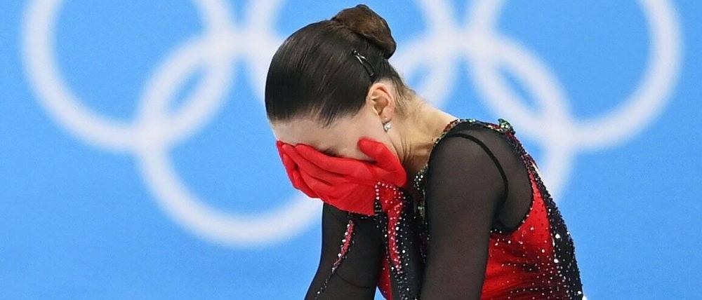 Für Kamila Walijewa endete Olympia mit Tränen.
