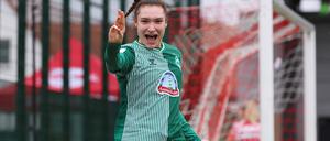 Seit dieser Saison spielt Sophie Weidauer bei Werder Bremen. Bisher hat sie sechs Bundesligatore für Werder erzielt.